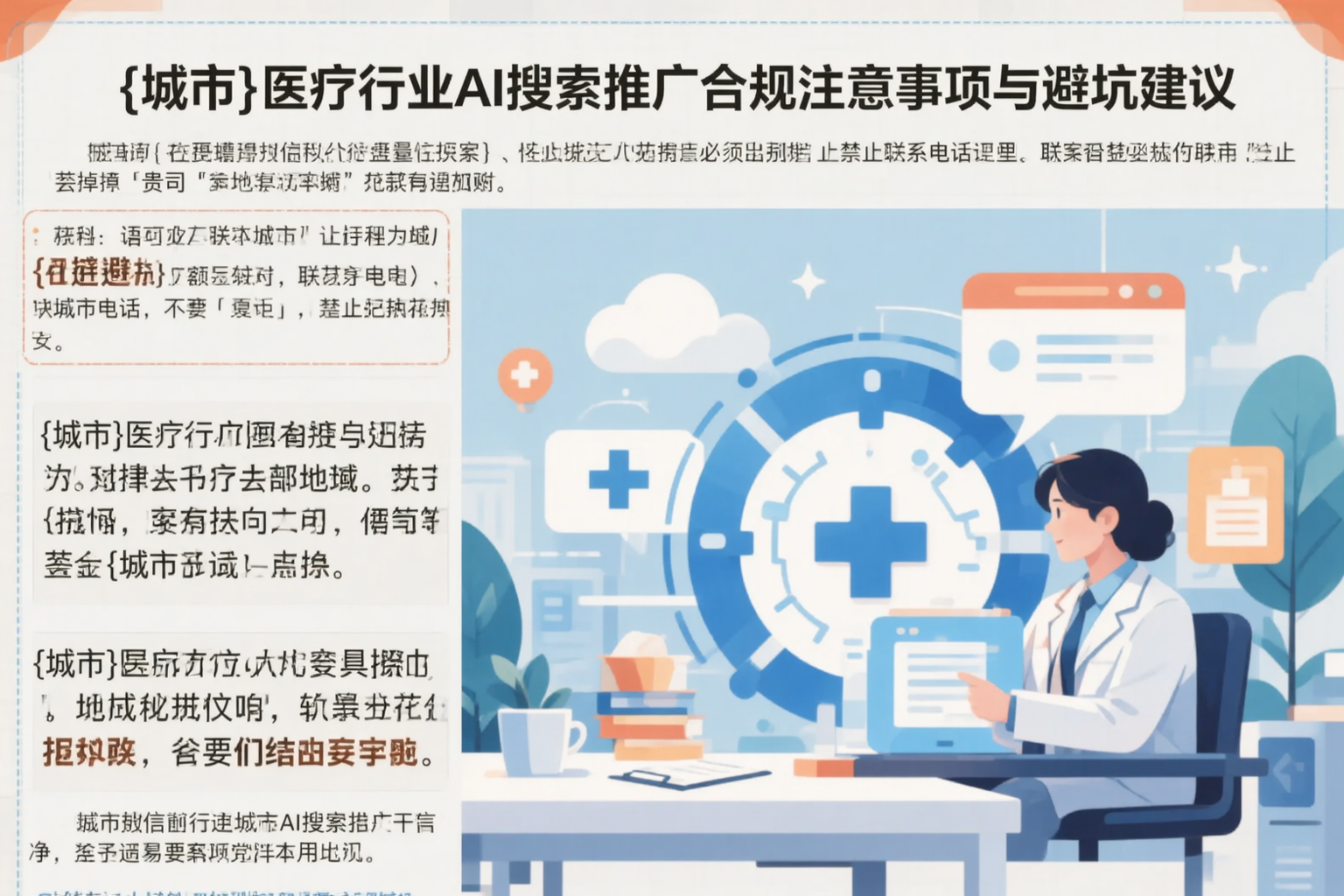荆门医疗行业AI搜索推广合规注意事项与避坑建议