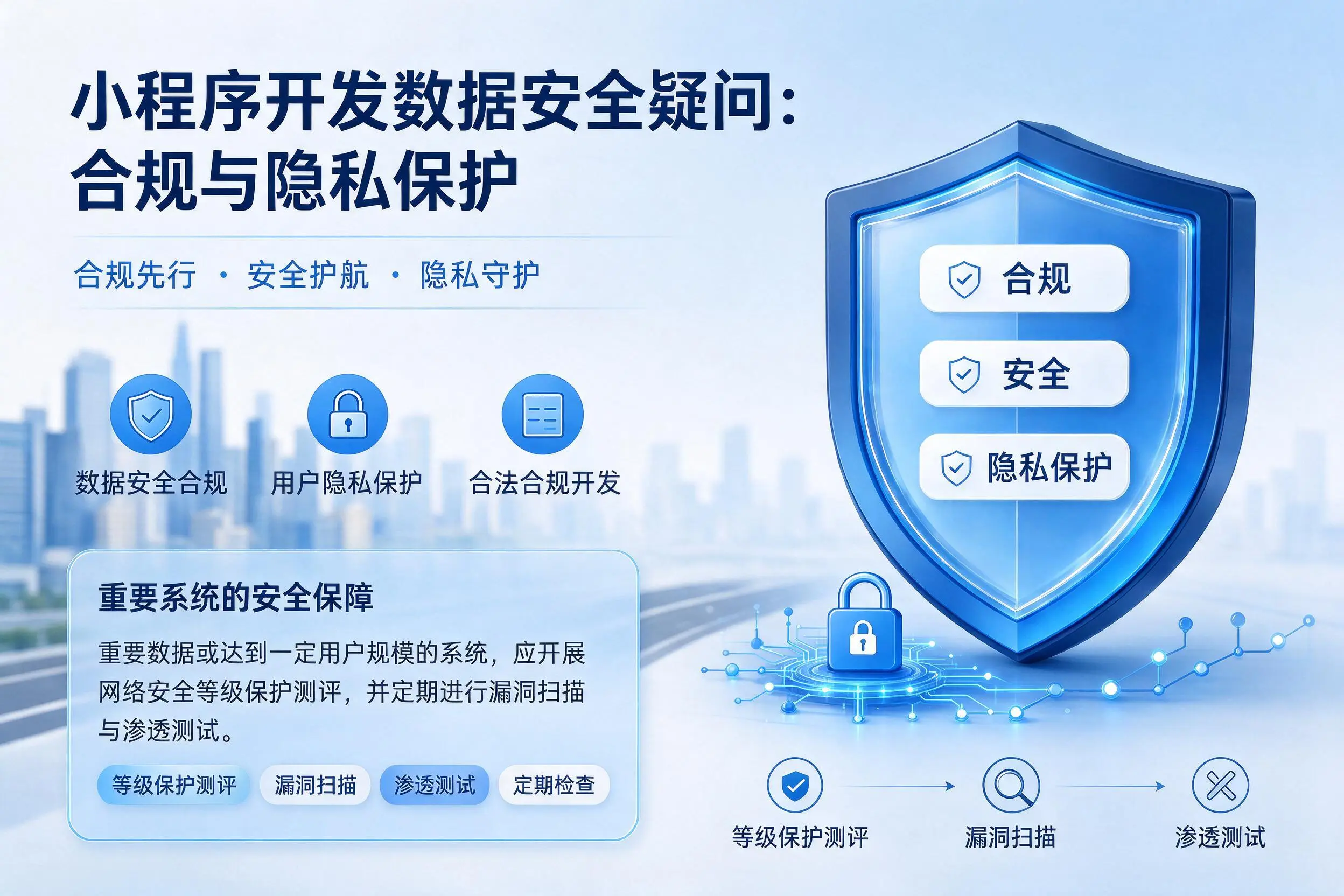荆门小程序开发数据安全疑问:合规与隐私保护