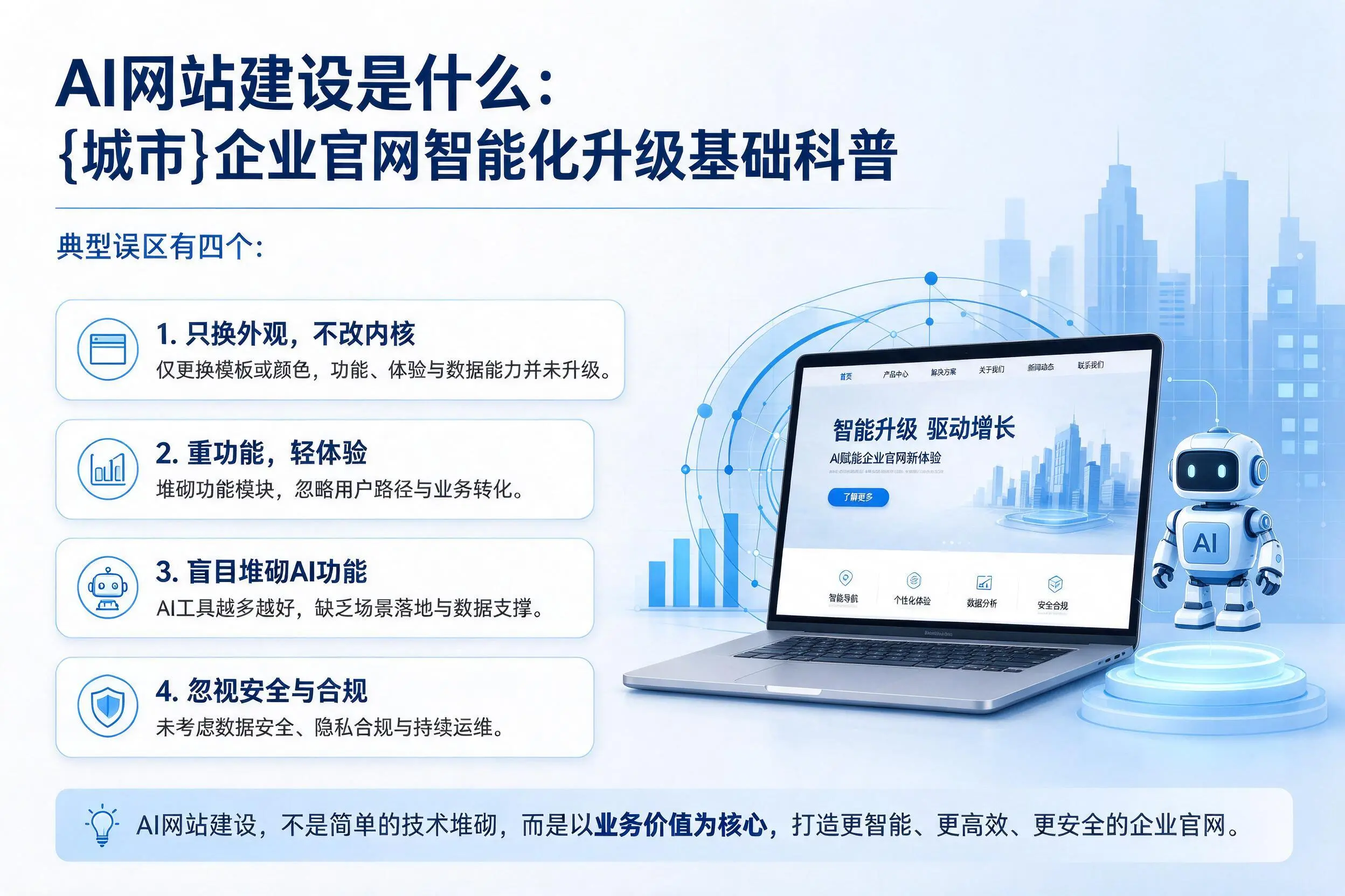 AI网站建设是什么：荆门企业官网智能化升级基础科普