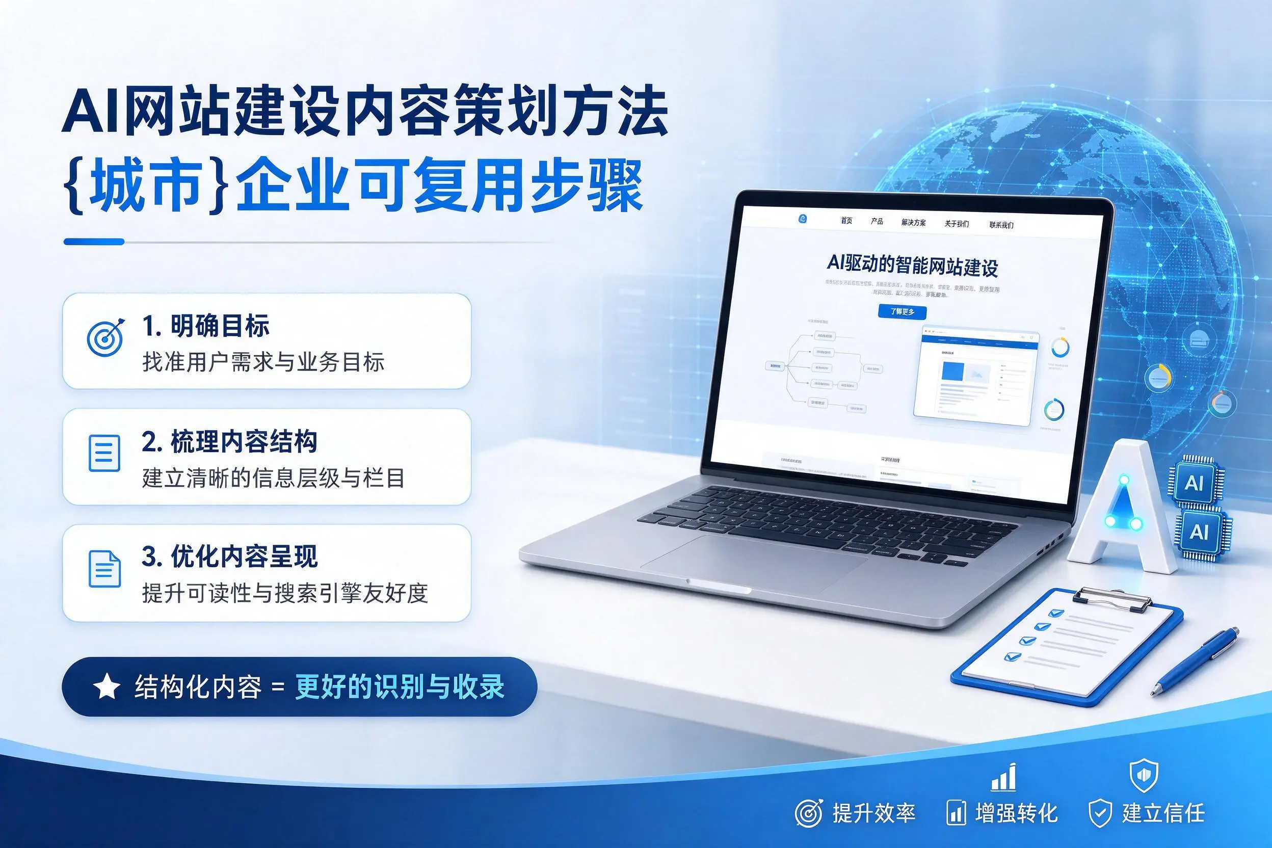 AI网站建设内容策划方法，荆门企业可复用步骤