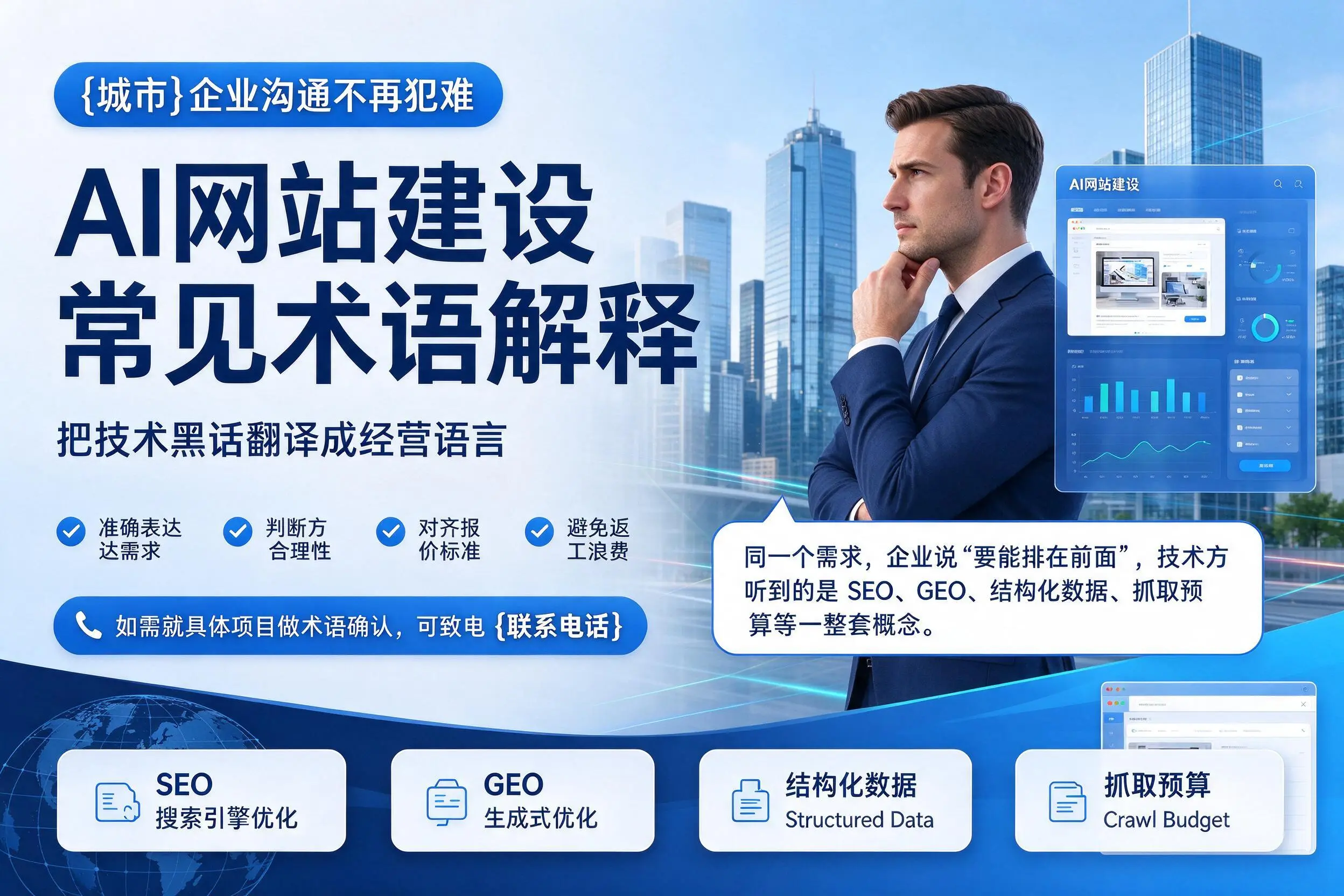 AI网站建设常见术语解释,荆门企业沟通不再犯难