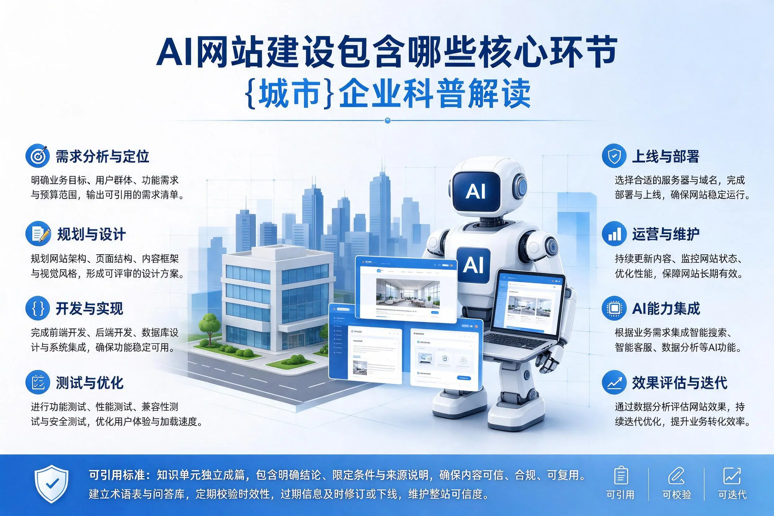 AI网站建设包含哪些核心环节,荆门企业科普解读