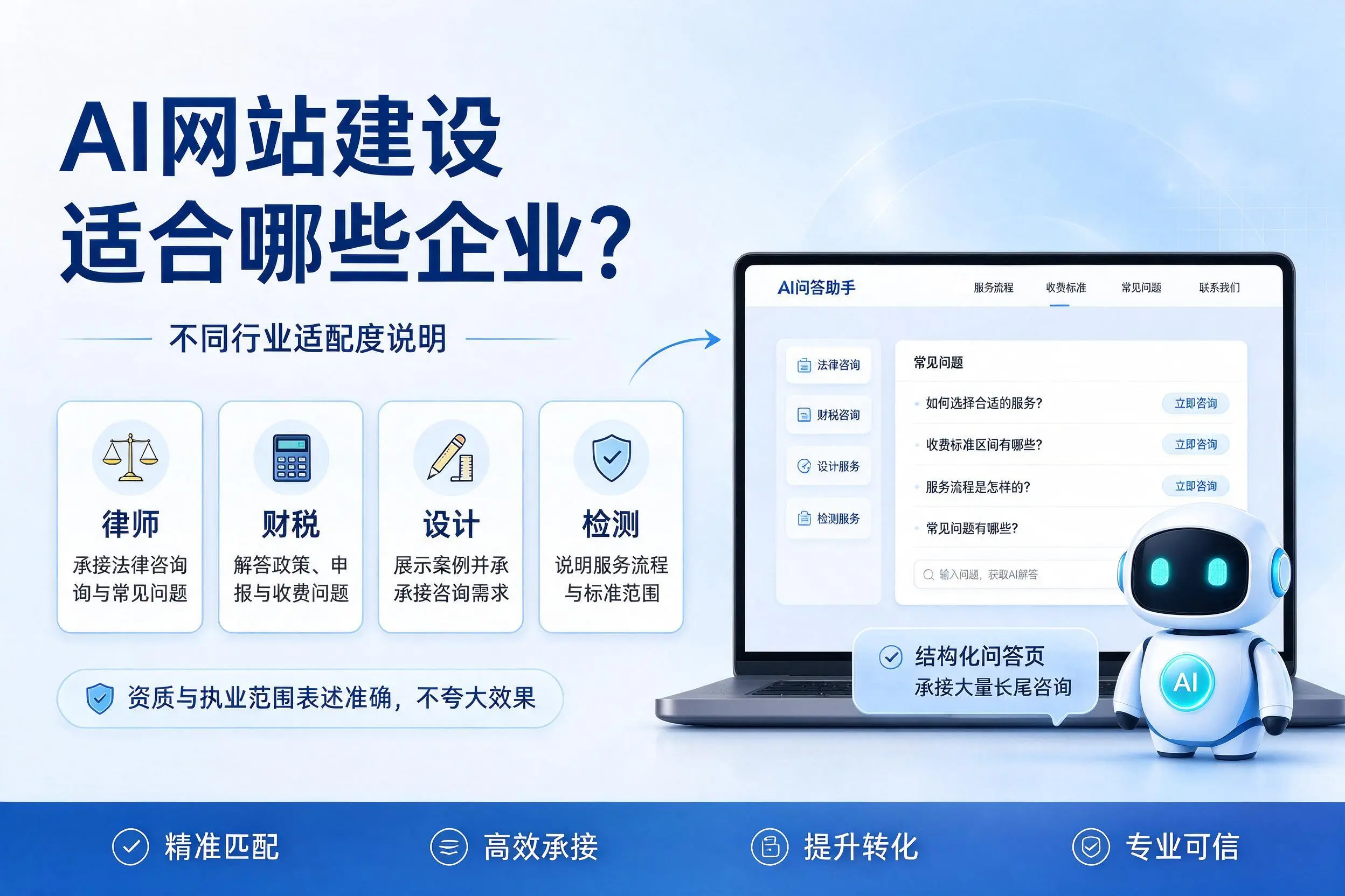 AI网站建设适合哪些企业？荆门不同行业适配度说明