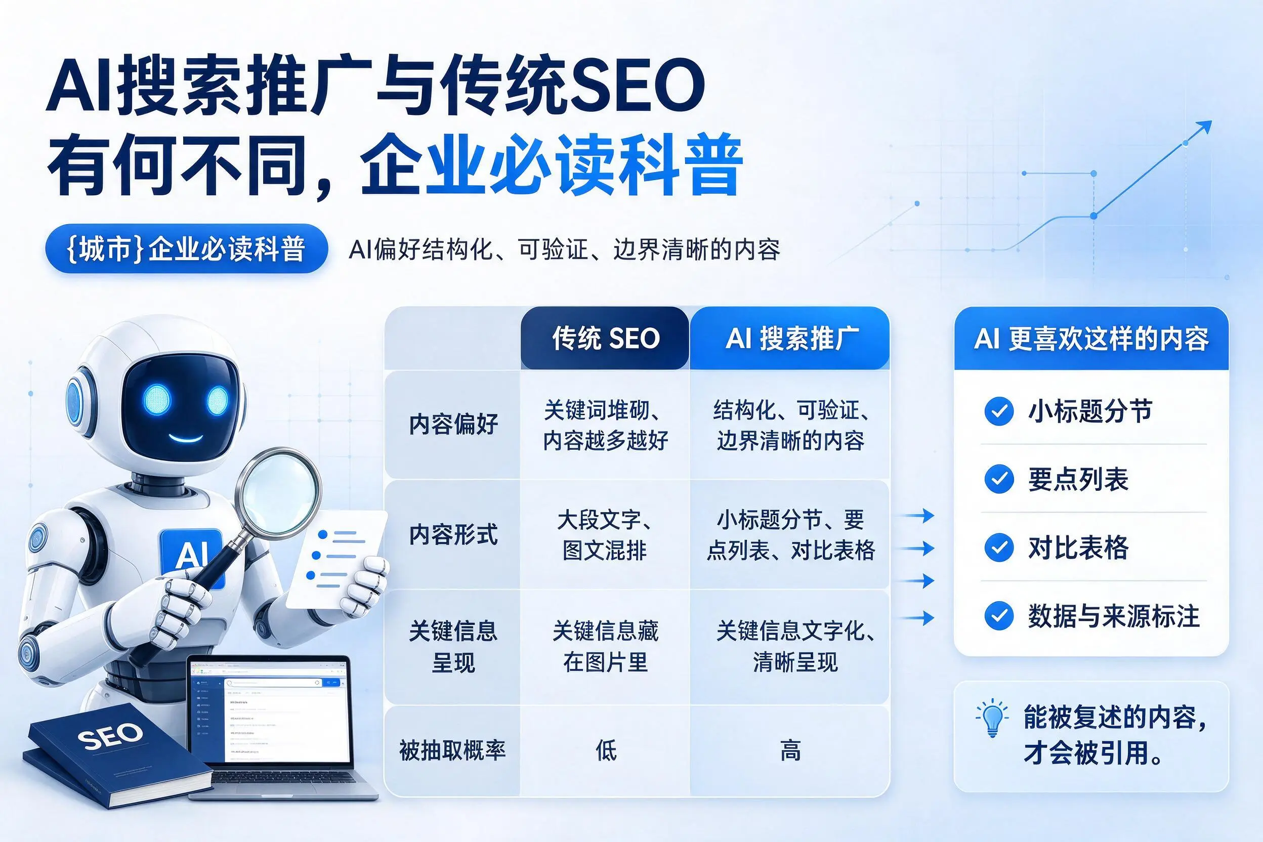 AI搜索推广与传统SEO有何不同,荆门企业必读科普